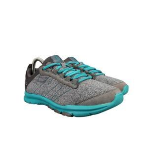 Abeo Shoes Womens 6.5 Athletic Trainers Comfort Walk Run Sport Stellar Grey Teal